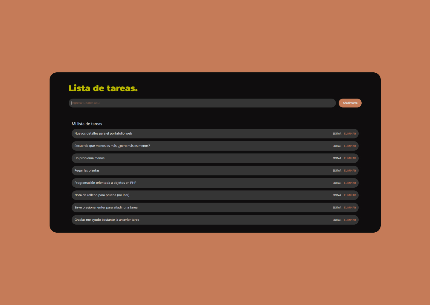 proyecto lista de tareas